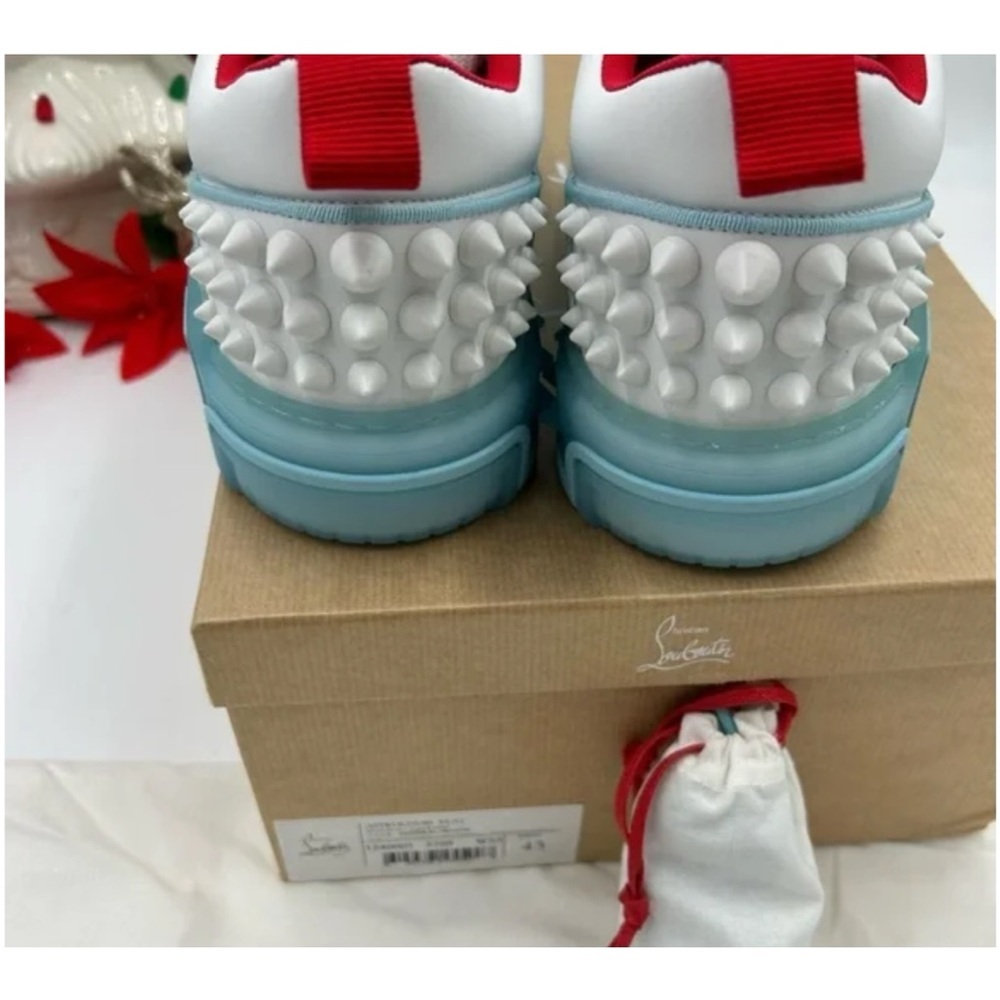 Christian Louboutin Mens Astroloubi low top leather trimmed sneakers size 43 - Picture 5 of 7